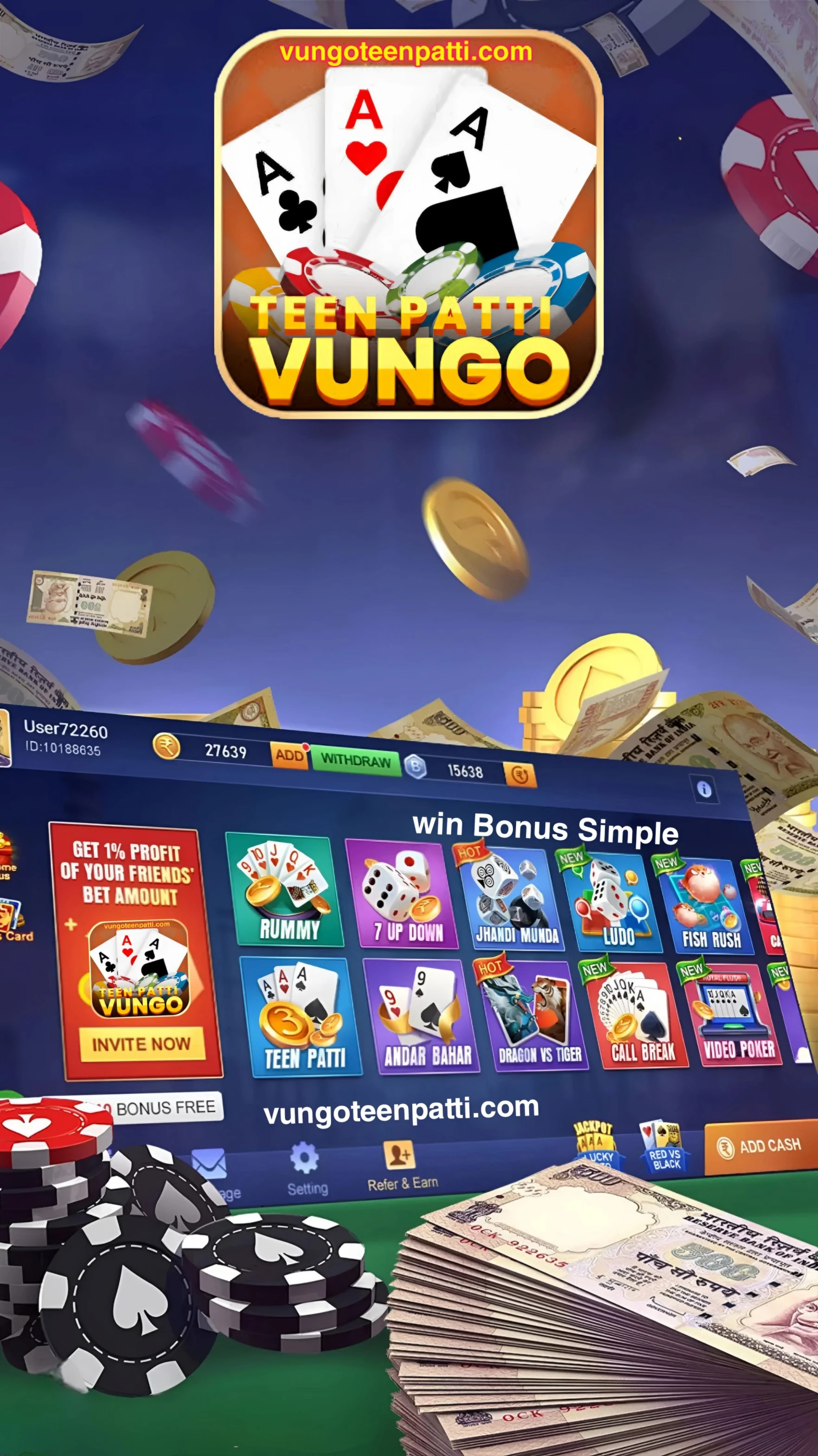 Teen Patti Vungo